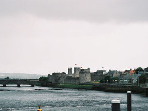 Widok na zamek króla Jana w Limerick