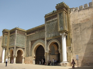 meknes piękna brama -bab el-mansour