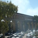 Montpellier - pod Aqweduktem zwykle jest targ