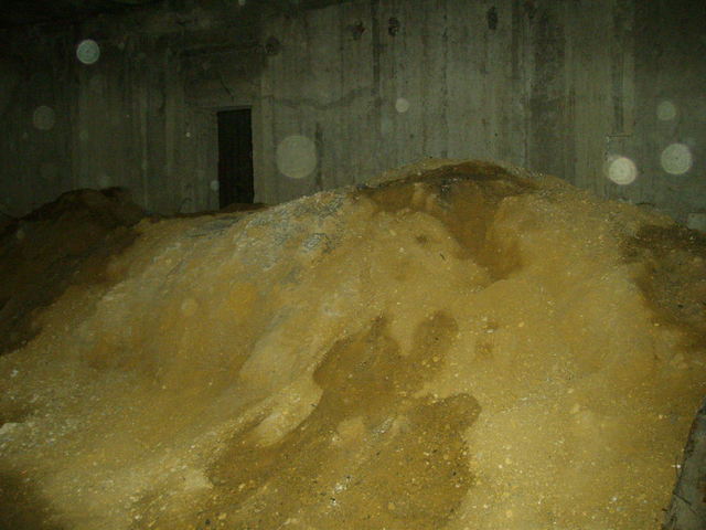 Główny korytarz zwaly piachu