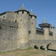 Carcassonne - Chateau Comtel i sucha fosa