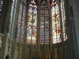 Carcassonne - wnętrze bazyliki St-Nazaire 1