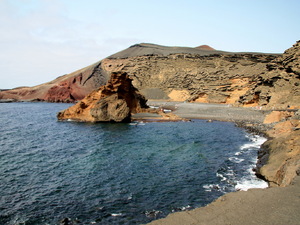 El Golfo - częśc krateru najlepiej widoczna