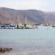 Caleta del sebo -La Graciosa, port, w tle Lanzarote