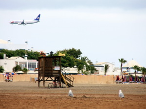 Playa de Los Pocillos - latające