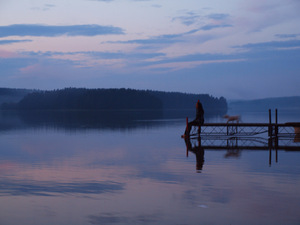 poranek nad jeziorem