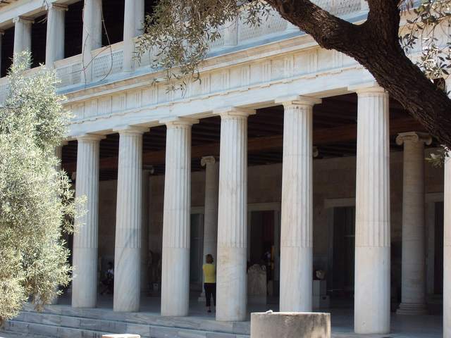 portyk [stoa] Attalosa II, króla Pergamonu