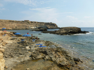 plaża przy Mare Morto