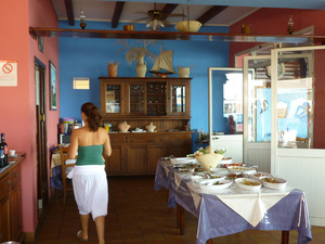 w restauracji