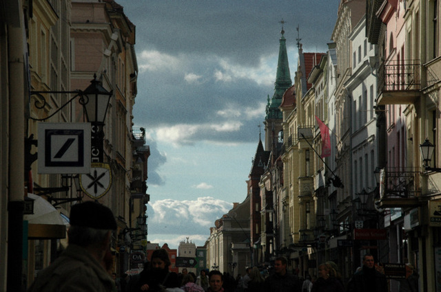 Toruń, widok w kierunku Rynku