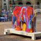 kolorowy słoń przed La Scala