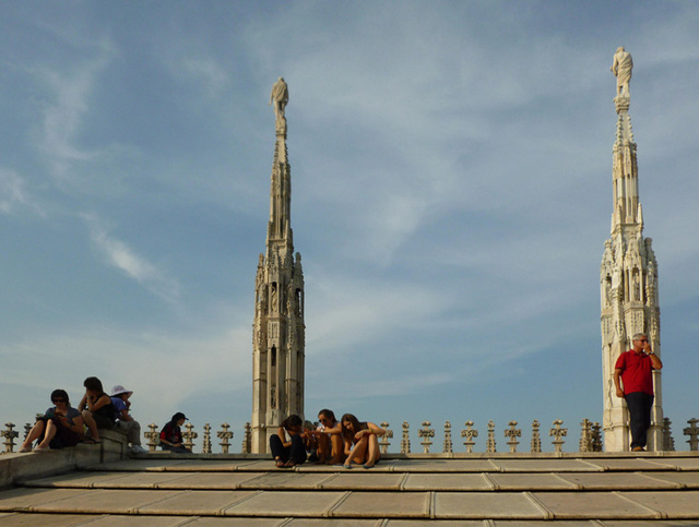 relaks na szczycie Duomo