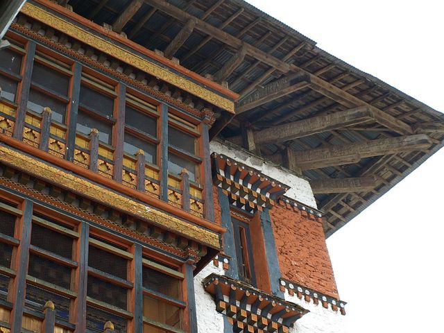 Zabudowania Dzakar Dzongu