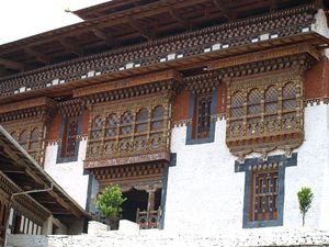 Architektura wewnątrz Dzongu