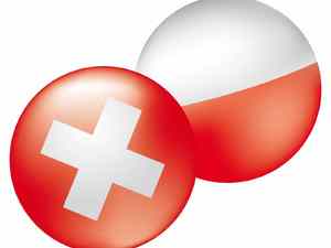 Swiss polish flags
