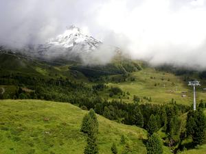 Wjazd na przełęcz Jungfraujoch