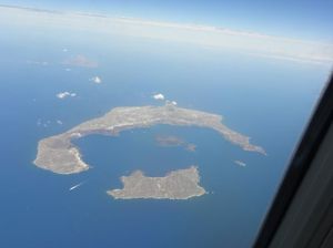 Santorini - widok z lotu ptaka