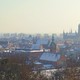Panorama Gdańska w zimowej scenerii