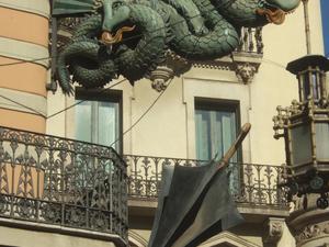 La Rambla. Smok barceloński