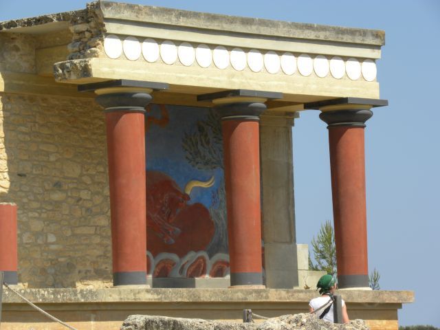 Ruiny pałasu w Knossos