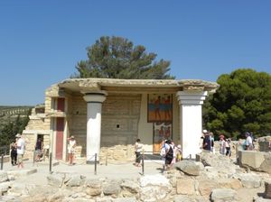 Ruiny pałasu w Knossos