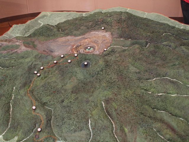 Mapa dojścia do wulkanu Poas