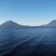 Jezioro -  wulkany San Pedro i po lewej Toliman i Atitlan