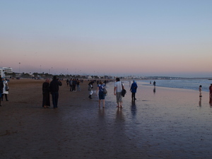 Agadir - wieczorem na plaży