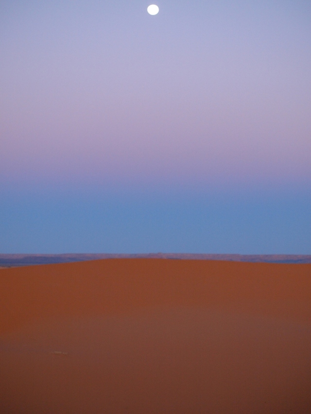 Erfoud - na pustyni - już późno, pora wracać