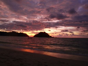zachód słońca nad Coral Bay (2)