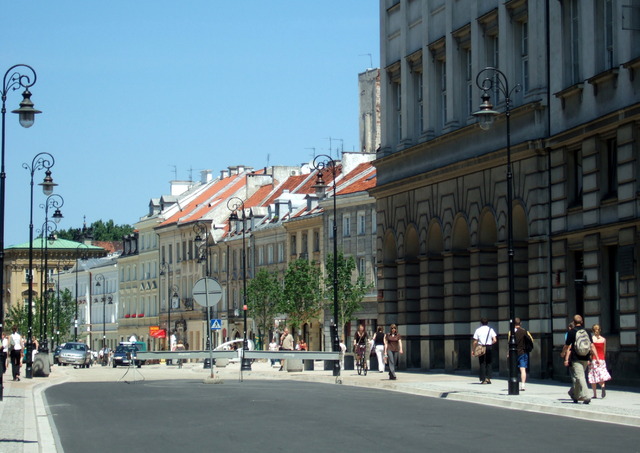 Widok na Krakowskie Przedmieście