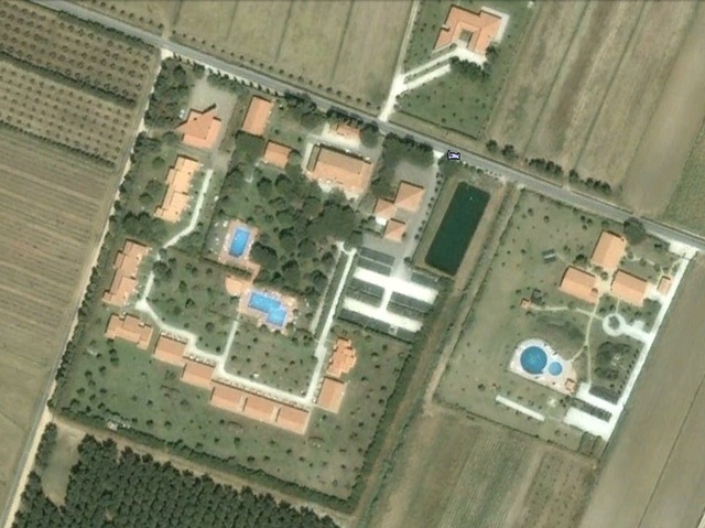 Rezydencja Ghiacci Vecchi z satelity