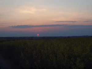 Wschód słońca -  początek szlaku