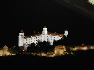 Zamek Bratysławski nocą