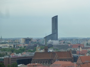 Panorama z wieży katedry- widok na Sky Tower