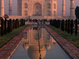 574849 - Taj mahal Tadź Mahal w Agrze