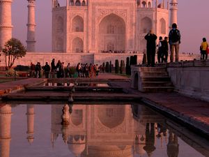 574851 - Taj mahal Tadź Mahal w Agrze