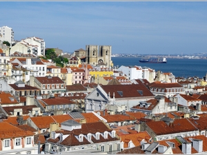 Lizbona- widok z Windy Santa Justa