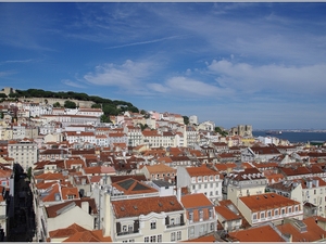 Lizbona- widok z Windy Santa Justa