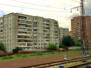 Krasnojarsk z okien pociągu