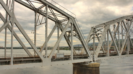 1 km most na rzece Jenisej