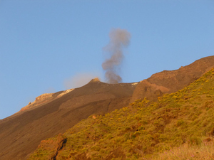 Erupcja o zachodzie