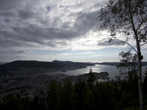 Widok na Bergen z Floyen