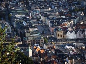 Widok na Bergen z Floyen