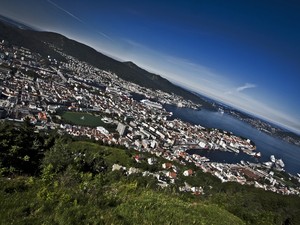 Widok na Bergen z Floyen