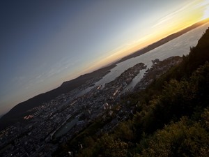 Widok na Bergen z Floyen