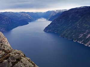 Lysefjord widoczny z Pulpit Rock