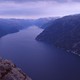 Lysefjord widoczny z Pulpit Rock