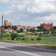 panorama Gniewa z zamkiem