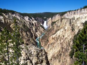 Dolny Wodospad Yellowstone 